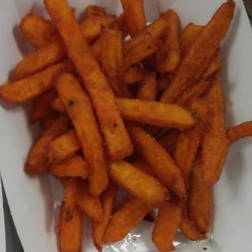 Side of seasoned Sweet Potato Fries