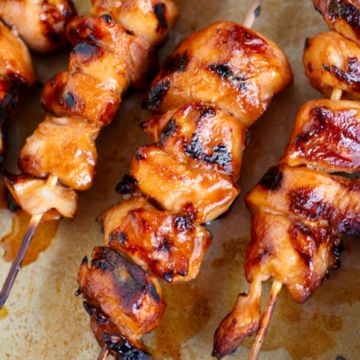 Teriyaki Chicken Skrewers