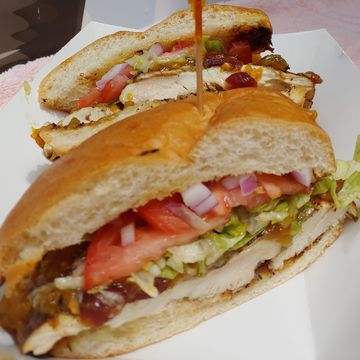 Grilled Jerk Chicken Sandwich 