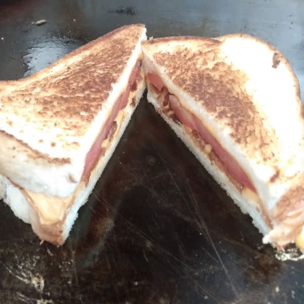 6th Grader Grilled Cheese w/ Bacon & Tomato