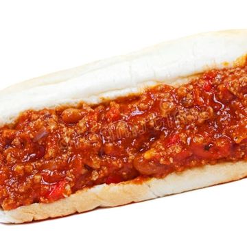 Freshman, 100% All Beef Hot Dog topped with Chili