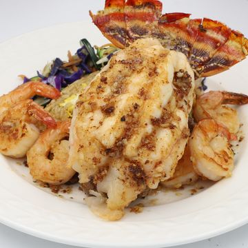 Hibachi Lobster Plate - Lobster Tail + Shrimp