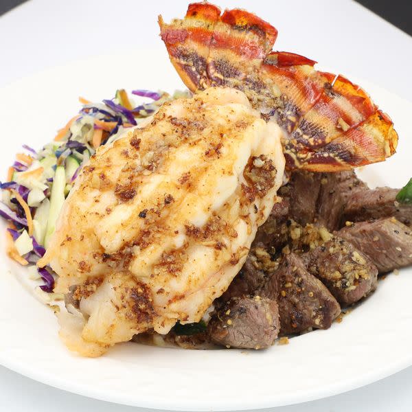 Hibachi Lobster Plate - Lobster Tail + Steak 