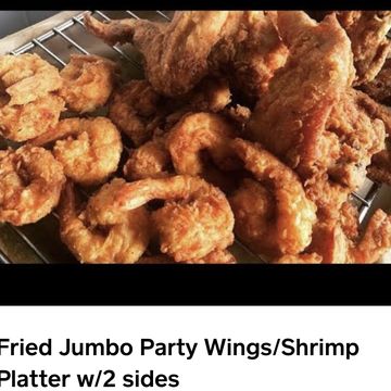 Fried Wings and Shrimp