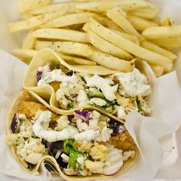 2 Dill Chicken Tacos w/ Fries