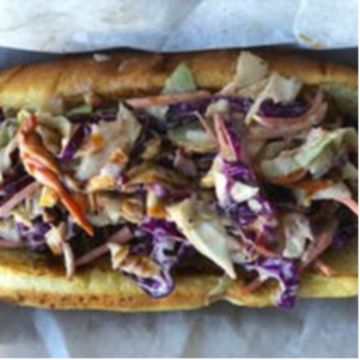 Smoked Pulled BBQ Turkey Leg Sandwich