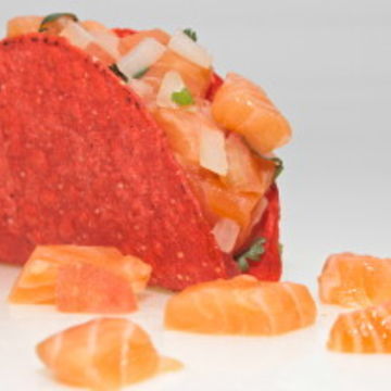 Salmon Ceviche Taco