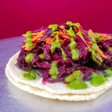 Hibiscus Tinga Taco (Vegan)