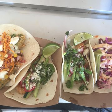 Korean barbecue pork taco