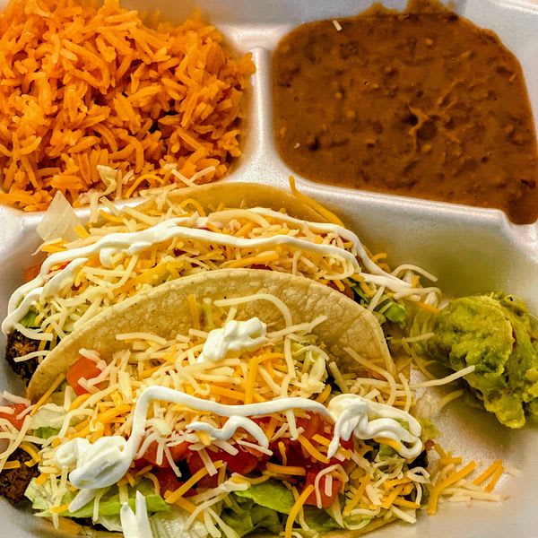 Ground Beef Soft Taco Plate 