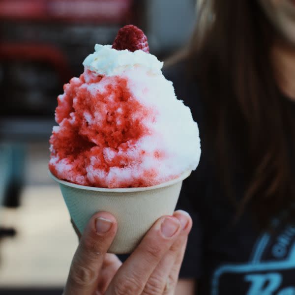 Raspberry Wedding Cake Snoball