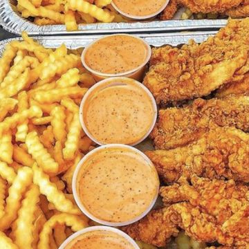 Fried Chicken with Fries