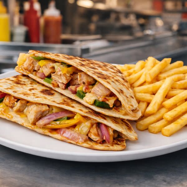 Fajita Quesadilla choice of beef , chicken or pork
