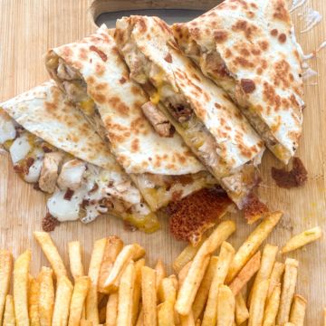 Chicken Bacon Ranch Quesadilla
