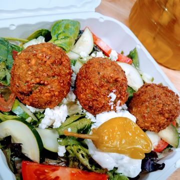 Falafel Wrap or Greek Bowl