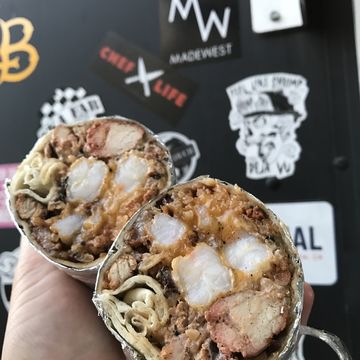 Shrimp & Pork al Pastor Burrito (Monster Size)