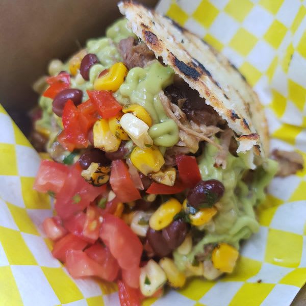 Fiesta Pulled Pork Arepa