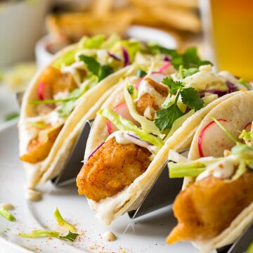 CRISPY BAJA FISH TACOS