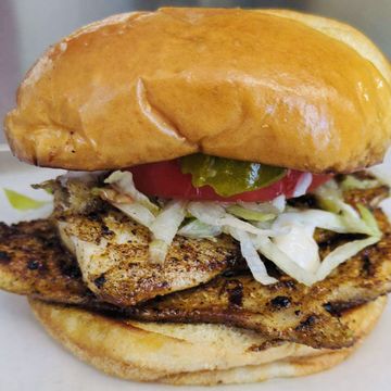 Grilled fish sandwich