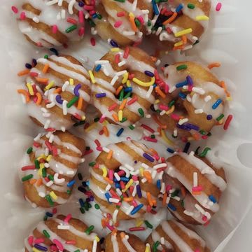 Rainbow Sprinkle Mini Donuts 