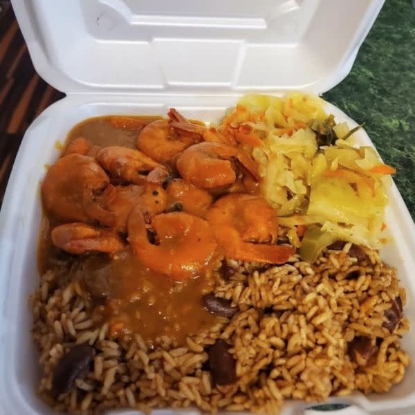 Jerk/Curry Shrimp Plate