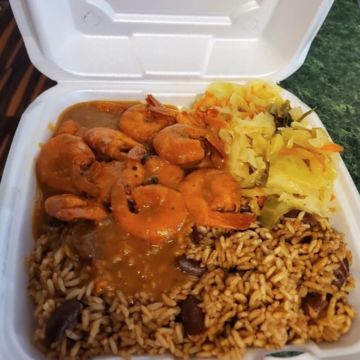 Jerk/Curry Shrimp Plate