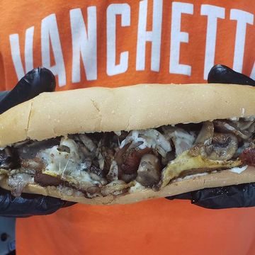 Shroomy Porchetta Sandwich