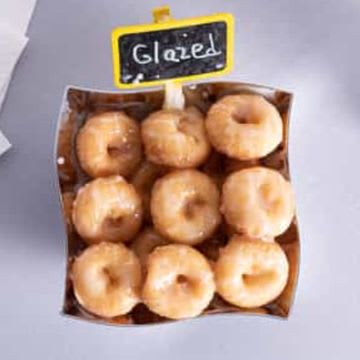 Glazed Covered Mini Donuts