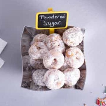 Powdered Sugar Mini Donuts 