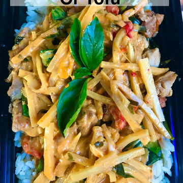 Red curry chicken 