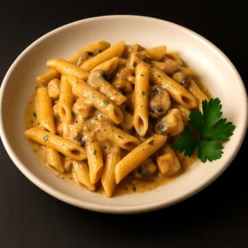 Pasta alla Gina (our Chicken Alfredo)