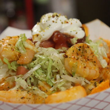 Buffalo Shrimp Nacho Supreme