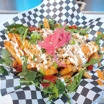 Chicken Chile Verde Fries