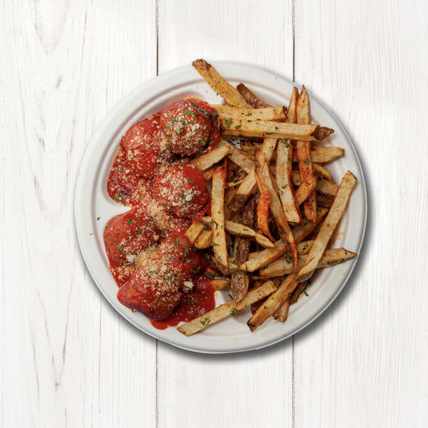 French Fries w/ Meatballs