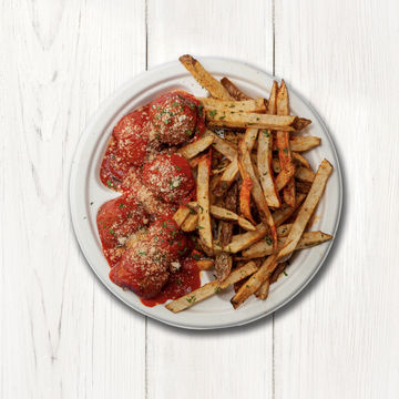 French Fries w/ Meatballs