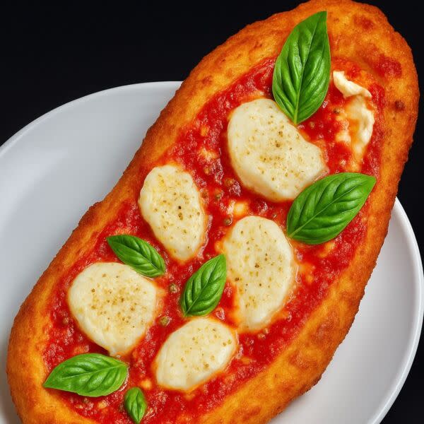 Fried Pizza Margherita (Vegetarian)