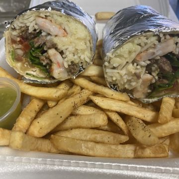 Steak and Shrimp Burrito