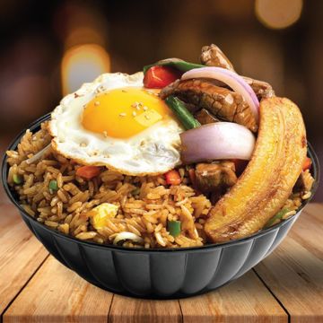 Lomo Saltado con Arroz Chaufa