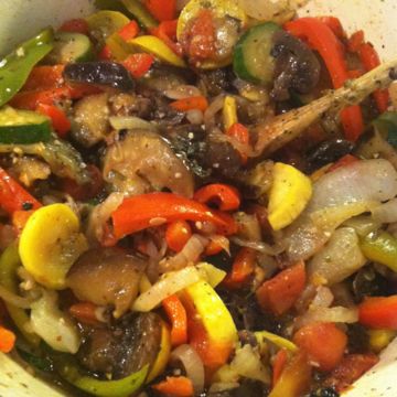 Bikini Ratatouille & Curried Couscous