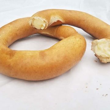 Sweet cream cheese pretzel