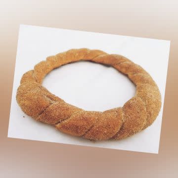 Cinnamon and sugar pretzel