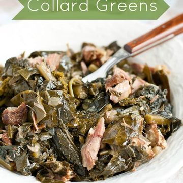 Southern style African collard greens with or without smoked turkey