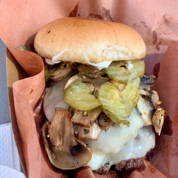 Mushroom Swiss Burger