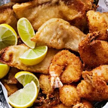 Fried Catfish Nugget & Shrimp (6pcs)