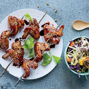 Wing Satay w/ Cabbage Slaw 