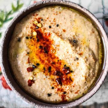Black-Eyed Pea Hummus w/ Sweet Potato Chips 