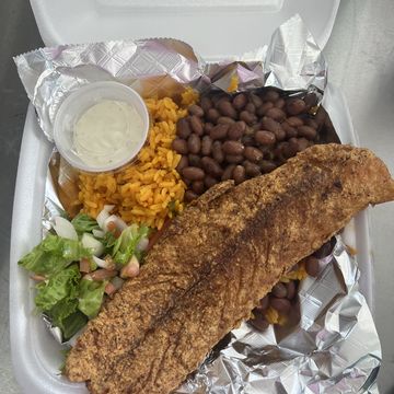 Fried Snapper Plate