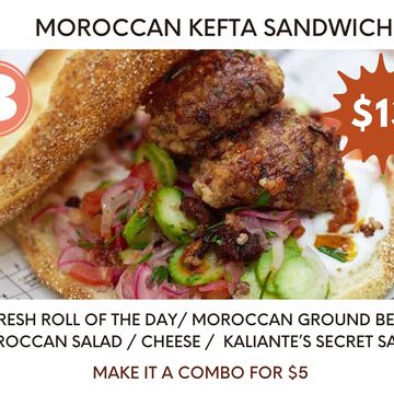 Moroccan Kefta Sandwich  