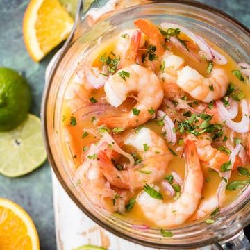 Shrimp Ceviche, Peruvian Style (Ceviche de Camaron) 