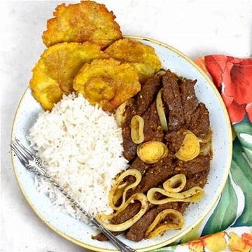 Fried Steak w/ Onions (Bistec Encebollado) 